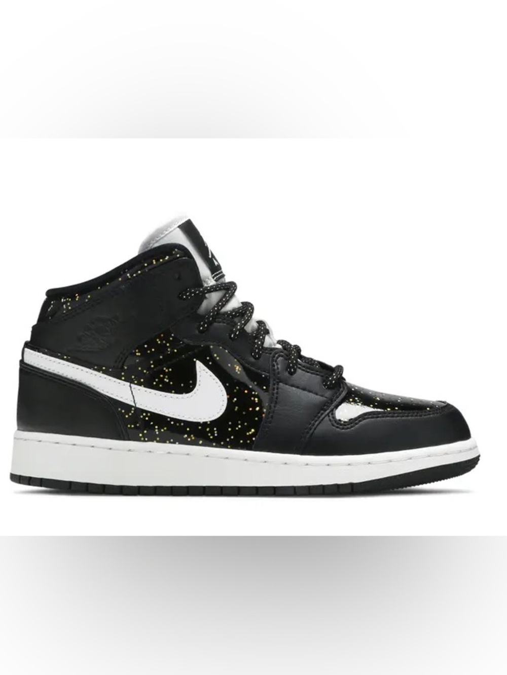 NIKE AIR JORDAN 1 Mid SE ‘Black Glitter’-Women’s size 7.5 (youth 6)